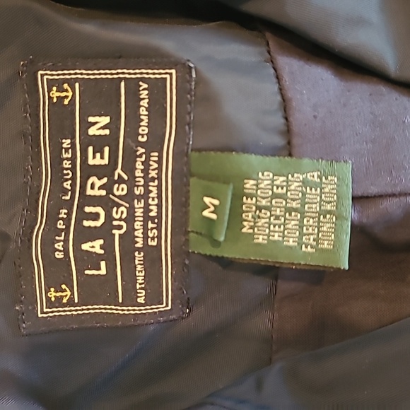 Ralph Lauren Navy Blue Double-Breasted Men's Jacket Size M - Picture 2 of 6